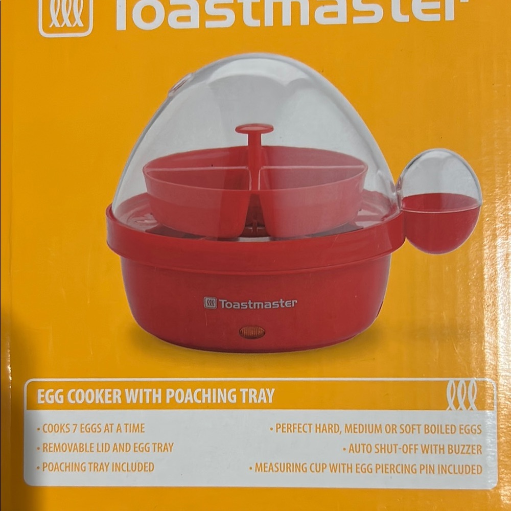 Toastmaster Red Egg Cooker - Picture 3 of 3